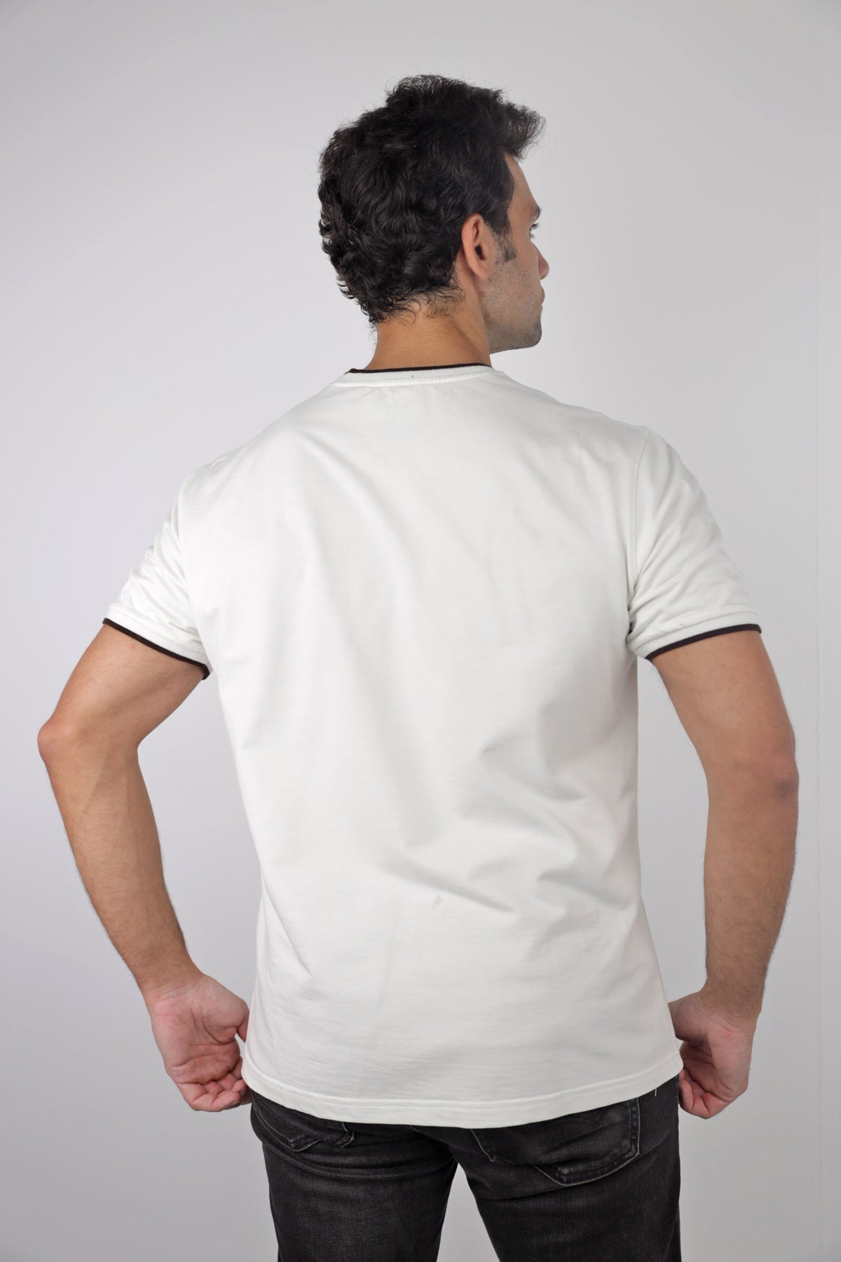 Signature Ringer T-Shirt —  White