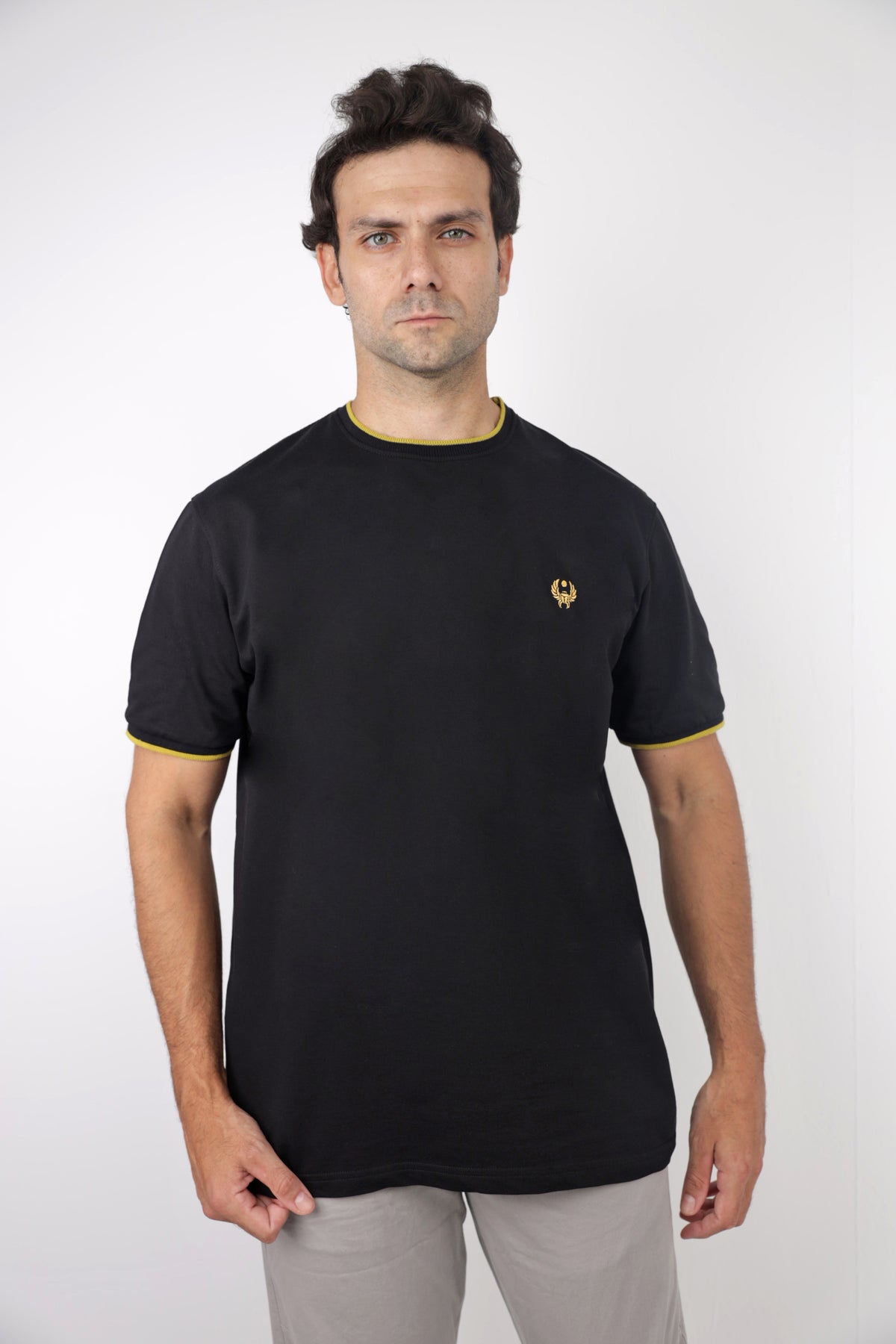 Signature Ringer T-Shirt — Black